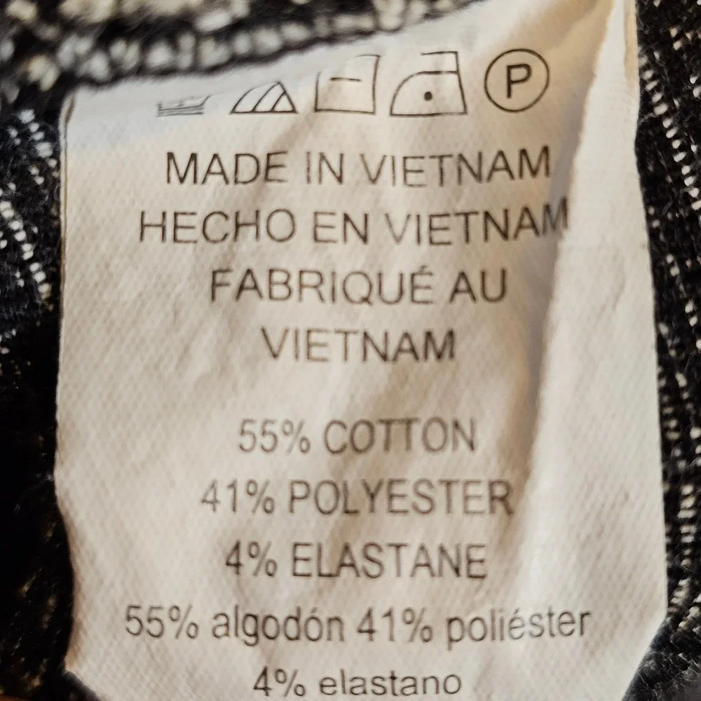 Michael Kors Womens Glen Plaid Pull On Leggings Black White‎ Gold MK Logo Medium